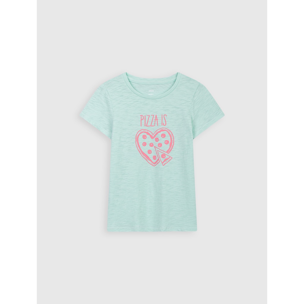 Áo phông bé gái CANIFA form nhỏ chất liệu cotton thoáng mát 1TS22W019