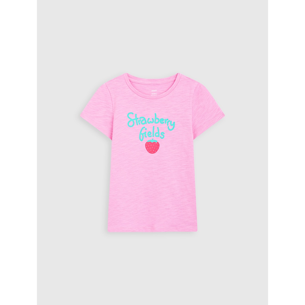 Áo phông bé gái CANIFA form nhỏ chất liệu cotton thoáng mát 1TS22W019