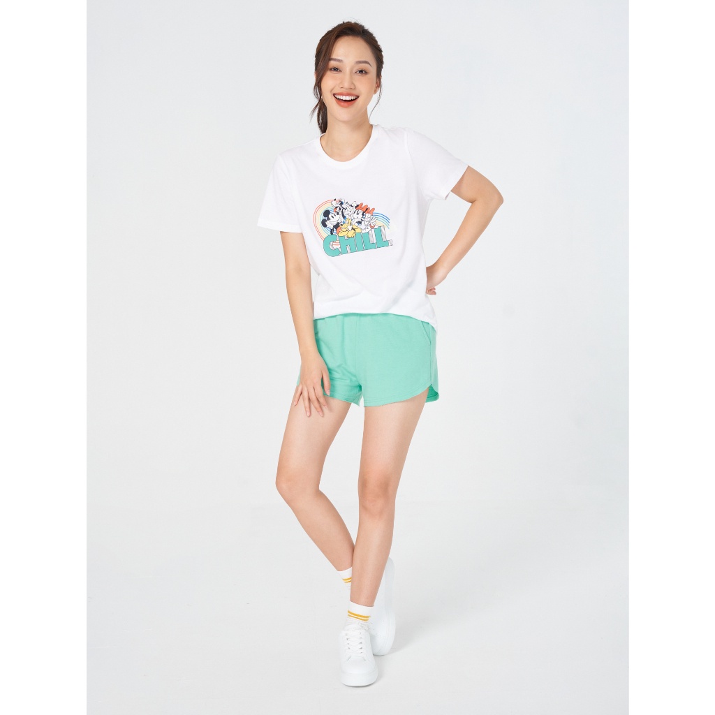 Quần sóoc nữ CANIFA chất liệu cotton pha, nhiều màu sắc, phom dáng thoải mái 6BS22S004