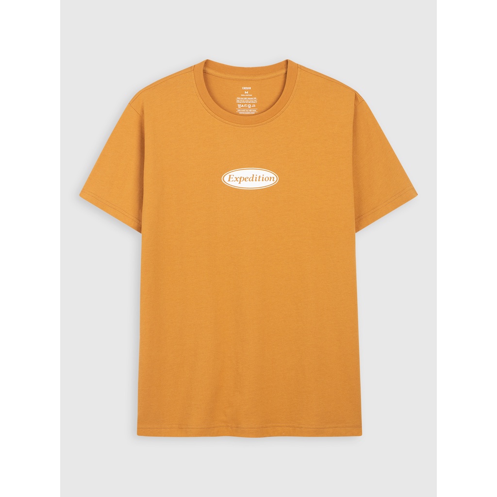 Áo phông nam CANIFA có hình in 100% cotton, cổ tròn tra bo, tay cộc 8TS22W008