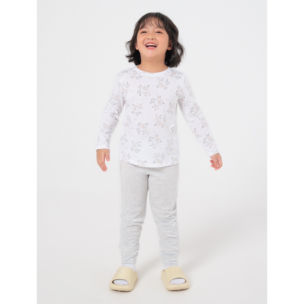 Pack 2 quần mặc nhà bé gái CANIFA chất liệu cotton pha, pack mix màu khác nhau, cạp chun, dáng ôm 1LA22W005