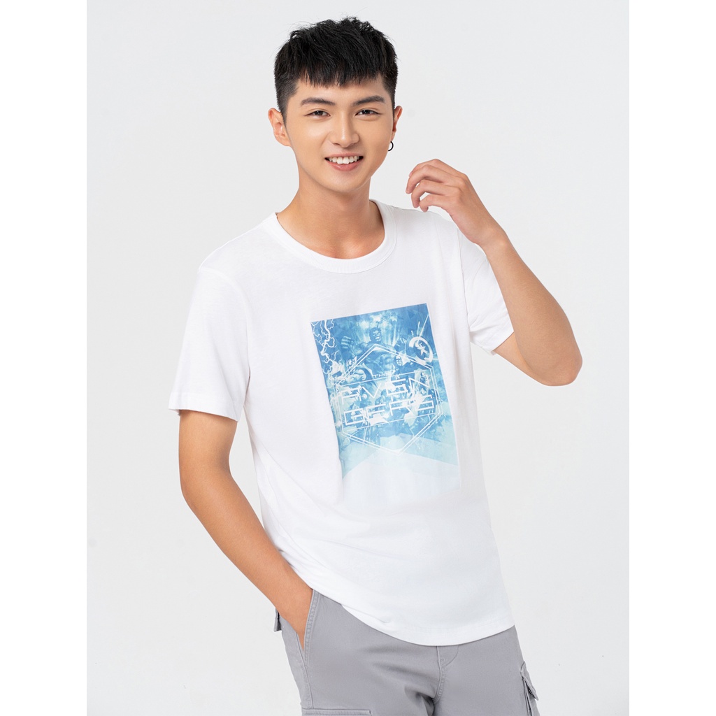 Áo phông nam CANIFA chất liệu cotton thoáng mát 8TS22W021