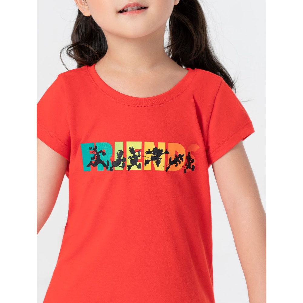 Áo phông bé gái CANIFA tay cộc cổ tròn 1TS22S071