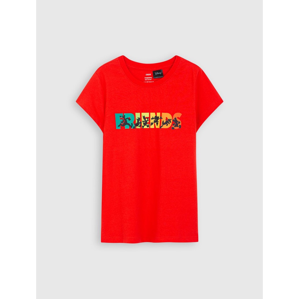 Áo phông bé gái CANIFA tay cộc cổ tròn 1TS22S071