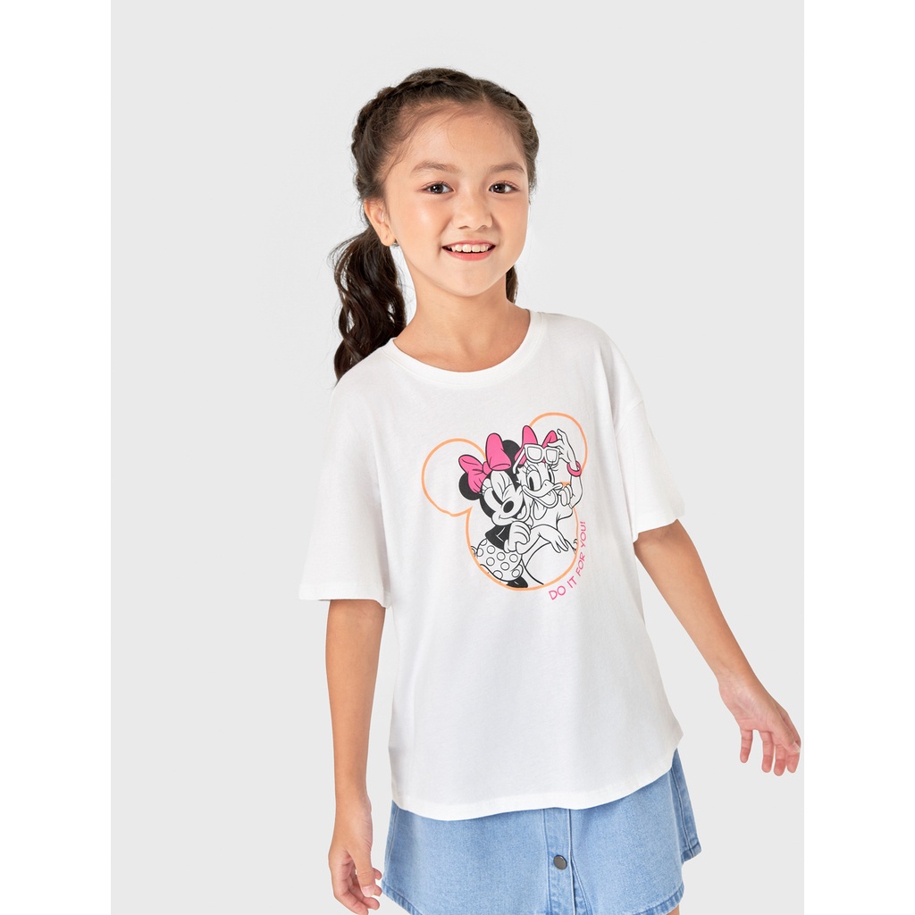 Áo phông bé gái CANIFA in hình Mickey 1TS22W009
