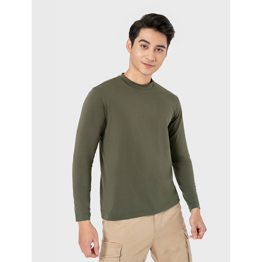 Áo body nam CANIFA cổ 3 phân dáng ôm màu xanh nâu đen rêu 8IT22W002