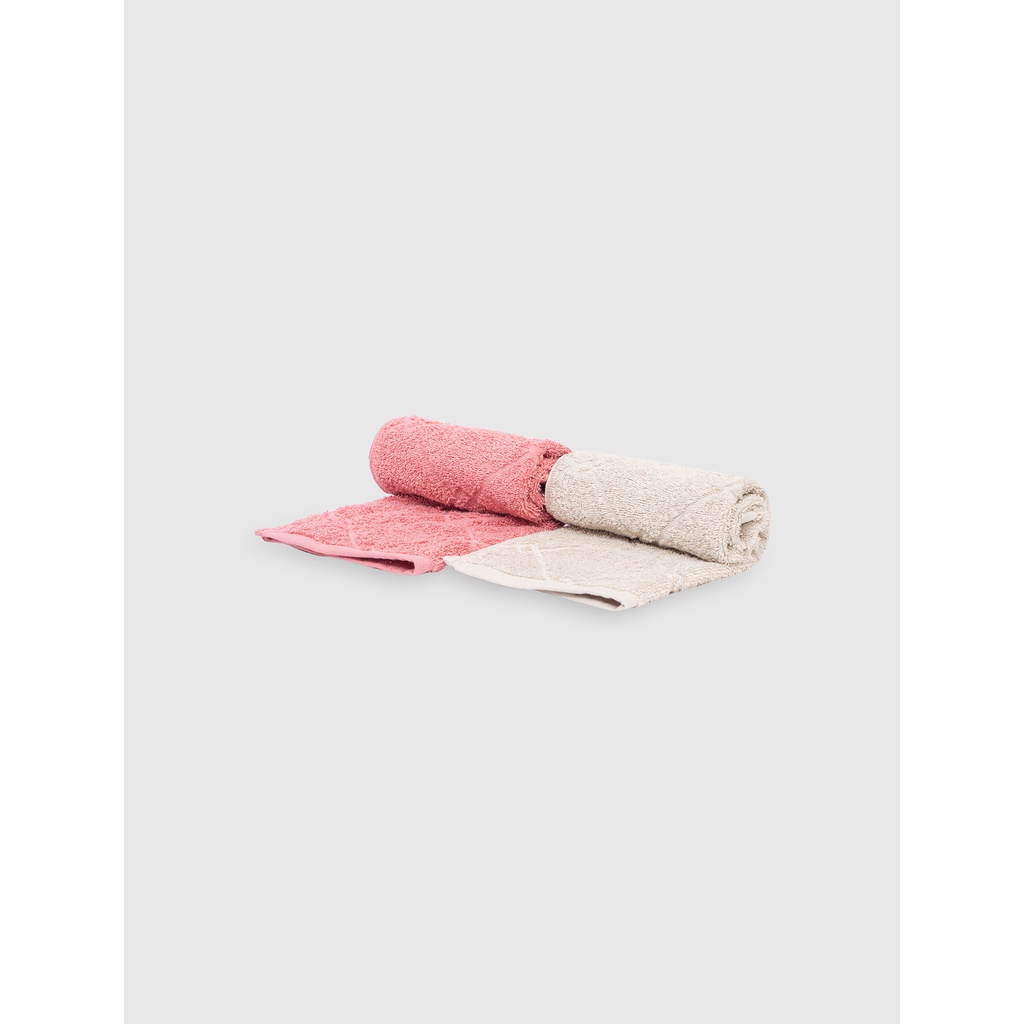 Pack 2 khăn mặt CANIFA chất liệu bamboo cotton mềm mại kích thước 50x28cm 9HA22A001