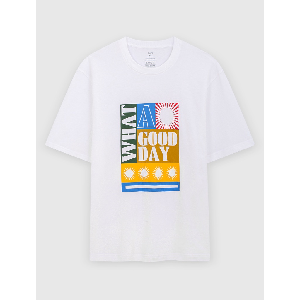 Áo phông nam CANIFA chất liệu cotton 8TS22S071