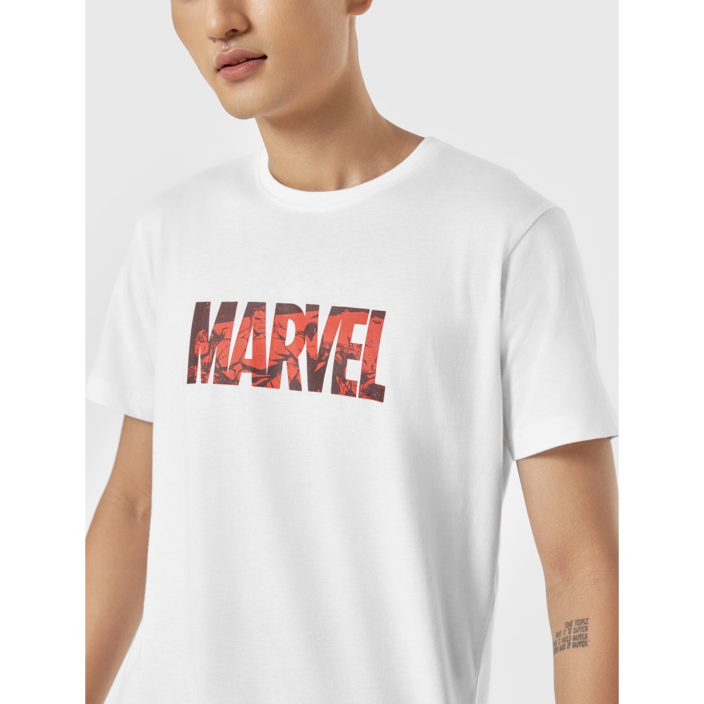 Áo phông nam CANIFA in chữ marvel 8TS22S051