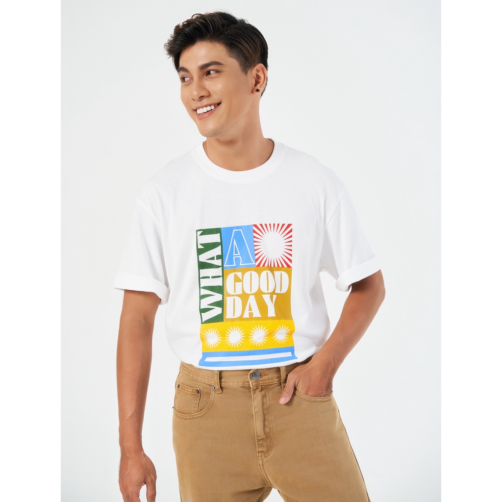 Áo phông nam CANIFA chất liệu cotton 8TS22S071