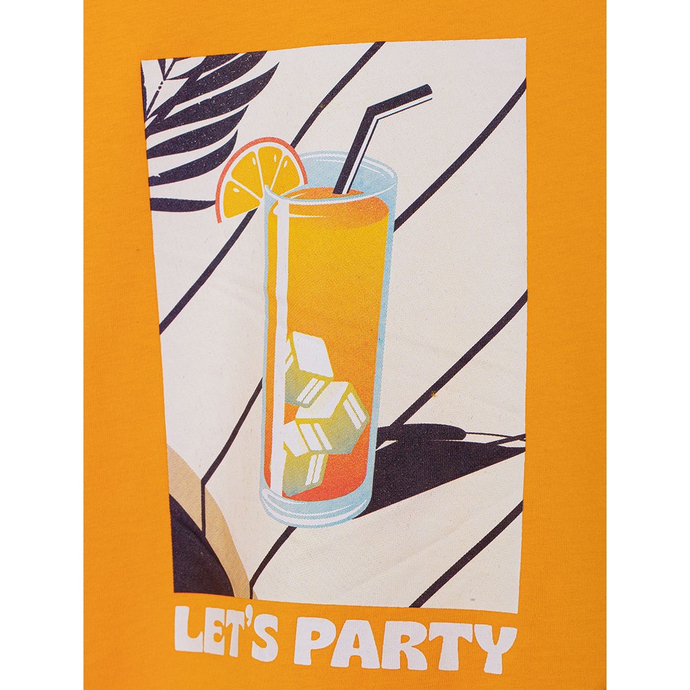 Áo phông unisex trẻ em CANIFA bo cổ, chất liệu 100% cotton 3TS22S007