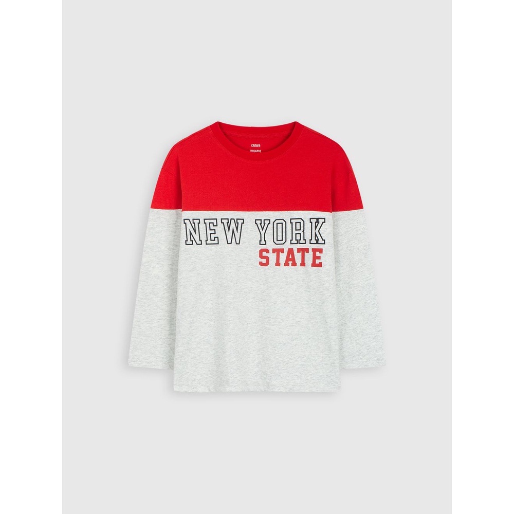 Áo phông dài tay bé trai CANIFA chất liệu cotton 2TL22W009