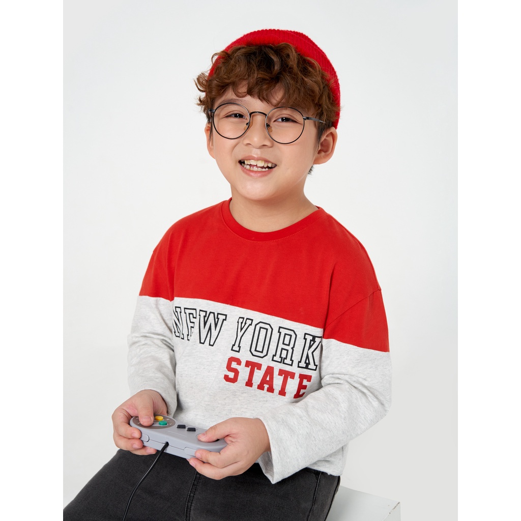 Áo phông dài tay bé trai CANIFA chất liệu cotton 2TL22W009