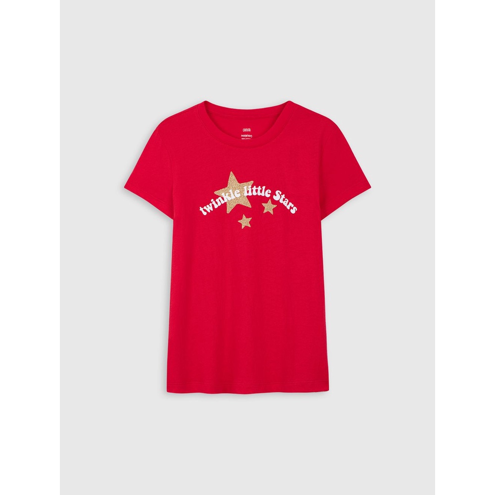 Áo phông bé gái CANIFA chất liệu 100% cotton 1TS22S009