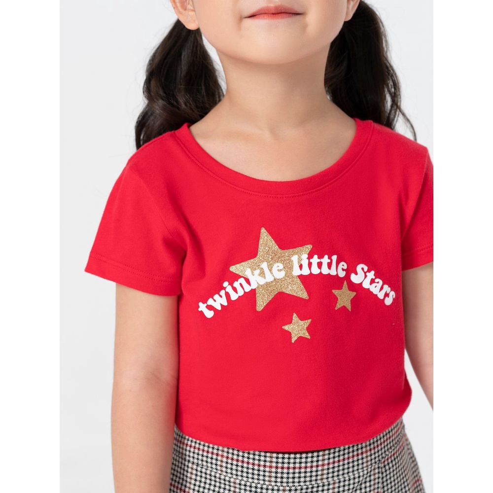 Áo phông bé gái CANIFA chất liệu 100% cotton 1TS22S009