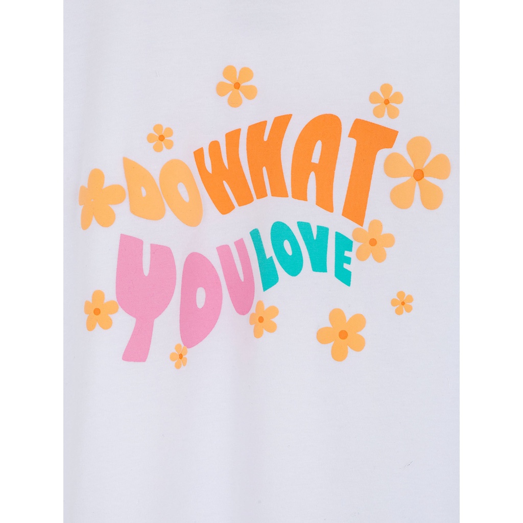 Áo thun bé gái CANIFA cotton cổ tròn tay ngắn in họa tiết dễ thương - 1TS22S018