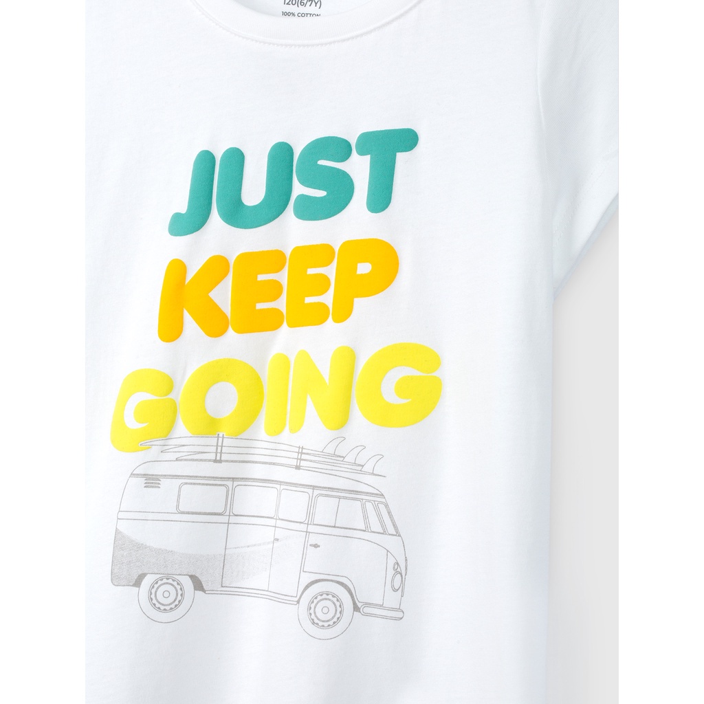 Áo phông bé gái CANIFA 100% cotton  hình in dễ thương cho bé từ 2 tuổi tới 10 tuổi - 1TS21S015