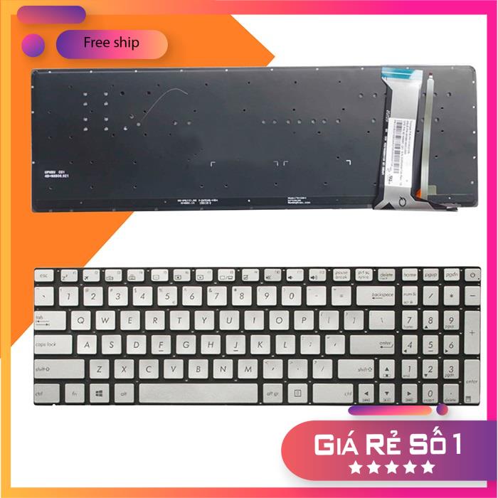 SG Bàn phím laptop Asus Rog GL552 G550 G550JK G550JX GL550 G551 màu bạc có đèn