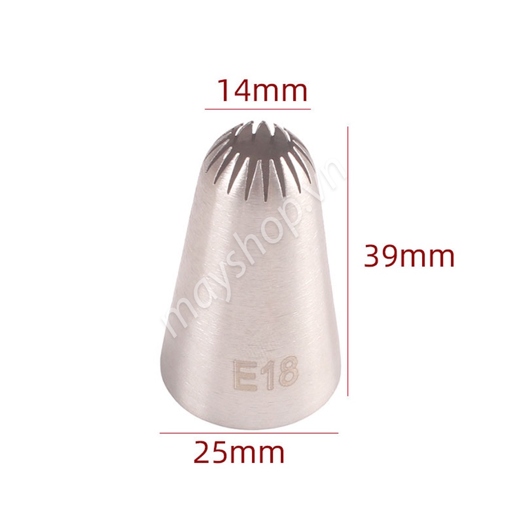 Đui bắt kem, đui E18  - may3.vn