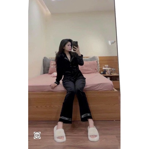 Set Bộ Pijama, Viền Chaneo Siêu Sang chảnh