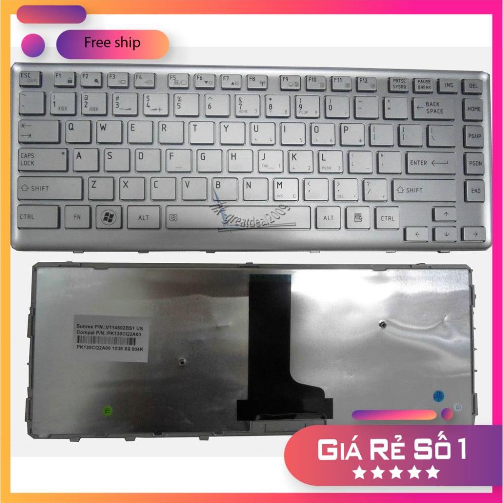 SG Bàn phím laptop Toshiba Satellite Pro T230 T230D T235 MÀU BẠC