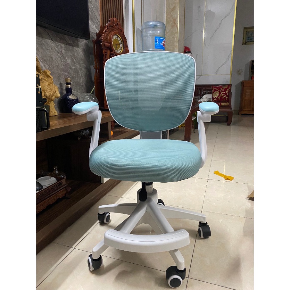 Ghế chống gù học sinh HTDkids F6 & F7 cho các bé từ tiểu học đến phổ thông, gác chân tiện lợi tăng giảm chiều cao