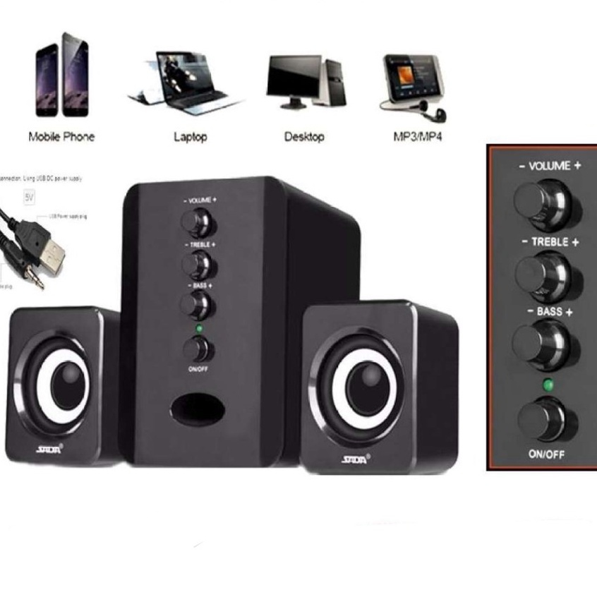 Loa Máy Tính mini Kaw D202 giá rẻ âm thanh sống động loa cho laptop, máy bàn PC