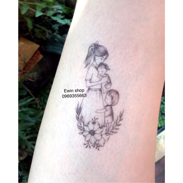 Hình xăm dán Mẹ con
