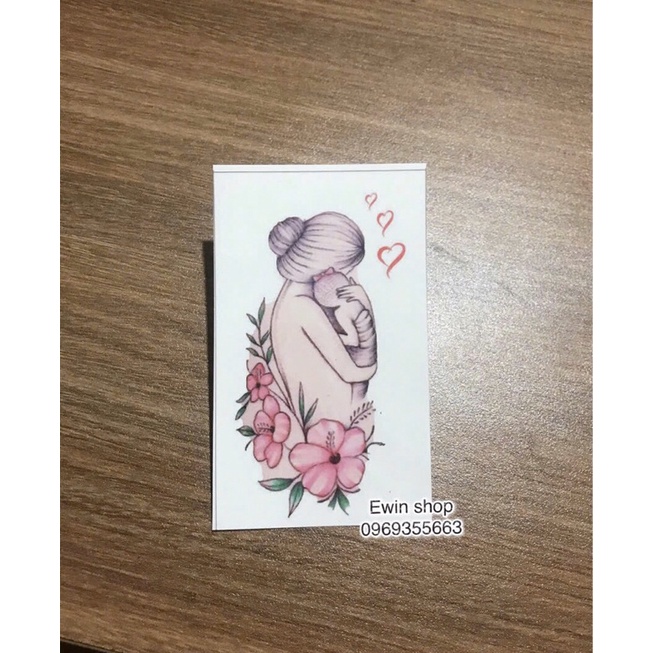 Hình xăm dán Mẹ Con