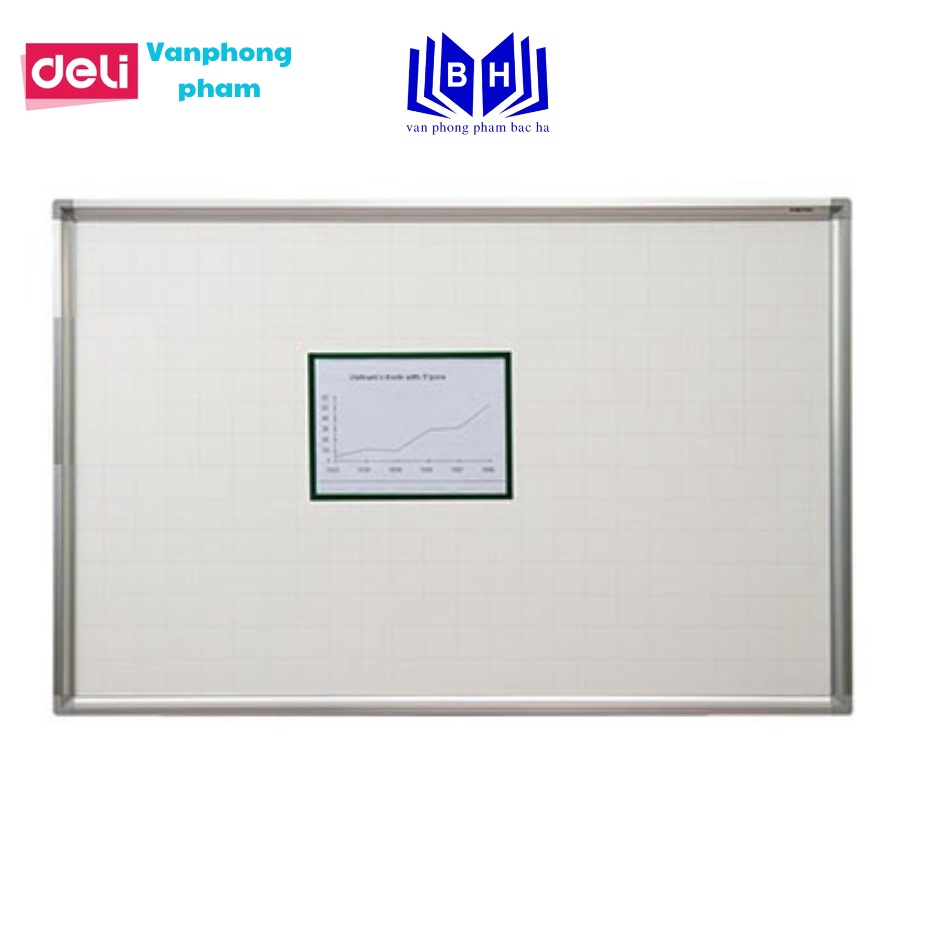 Bảng trắng/ Bảng từ Deli 800x600mm ( V29 )