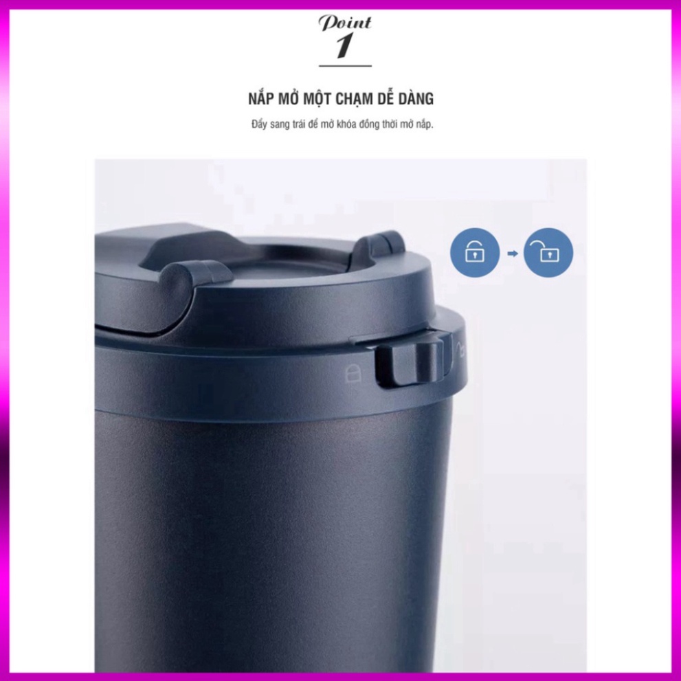 Bình giữ nhiệt Lock&Lock Energetic one-touch 550ml - LHC3249  HÀNG CHÍNH HÃNG