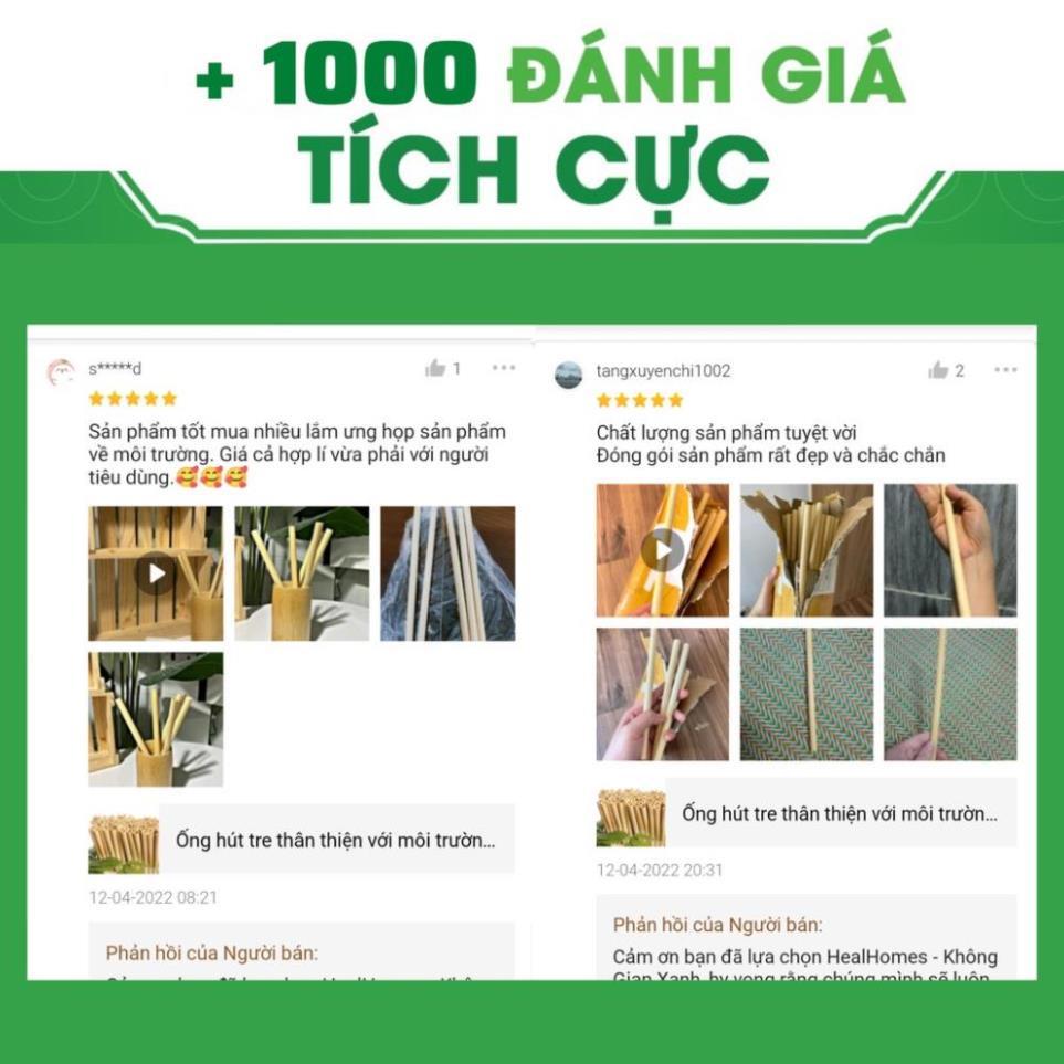 Ống hút tre chiều dài 15cm dùng cho nhà hàng, khách sạn, quà tặng doanh nghiệp sang trọng cao cấp loại 1 /HCM