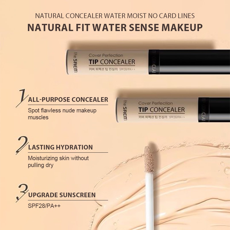 🌷[vit]🌷Kem che khuyết điểm The Saem Cover Perfection Tip Concealer (6.5g)