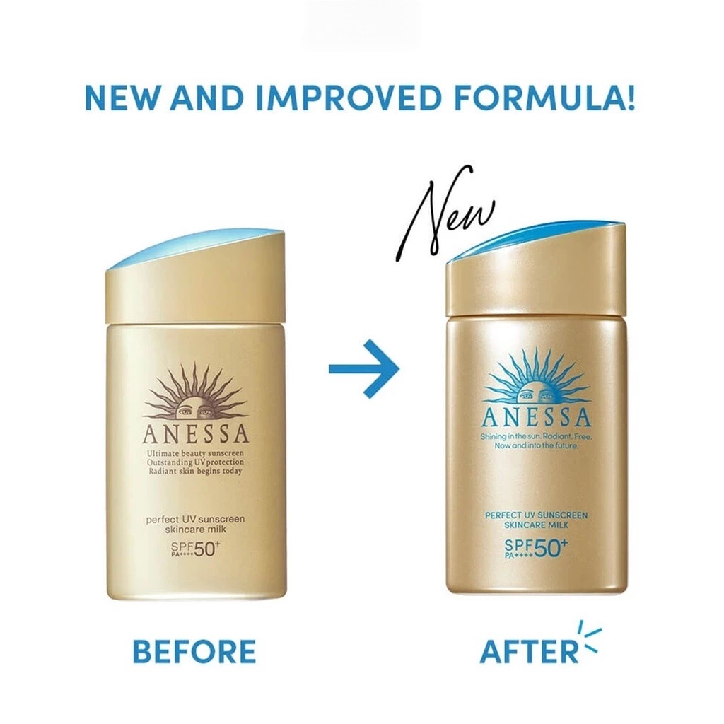 Kem Chống Nắng Anessa Perfect UV Sunscreen Skincare Milk + Gel SPF 50+ PA++++
