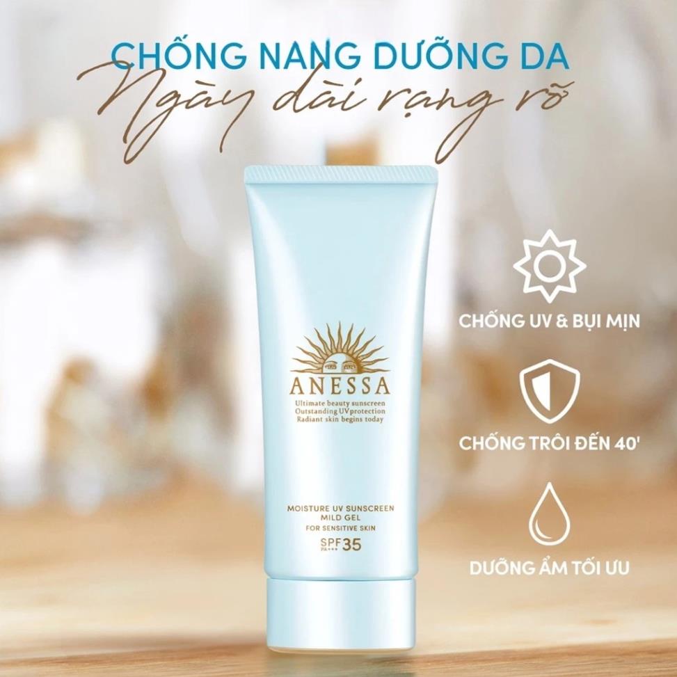 Kem Chống Nắng Anessa Perfect UV Sunscreen Skincare Milk + Gel SPF 50+ PA++++