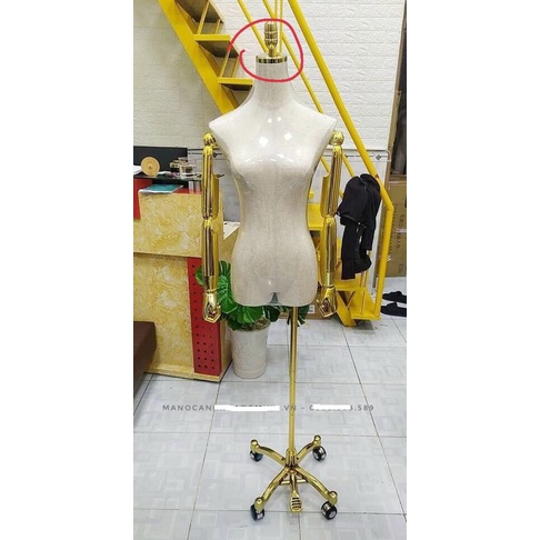 Manocanh nữ tay mạ crom vàng cao cấp