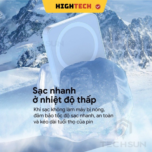 Pin Sạc Dự Phòng Không Dây Từ Tính 15W 10000mAh BH12TH TECHHIGH