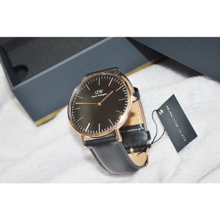 Đồng Hồ Nam Nữ  Classic Sheffield Rose Gold Black 36mm & 40mm DW Chính Hãng - DanielWatchSG .