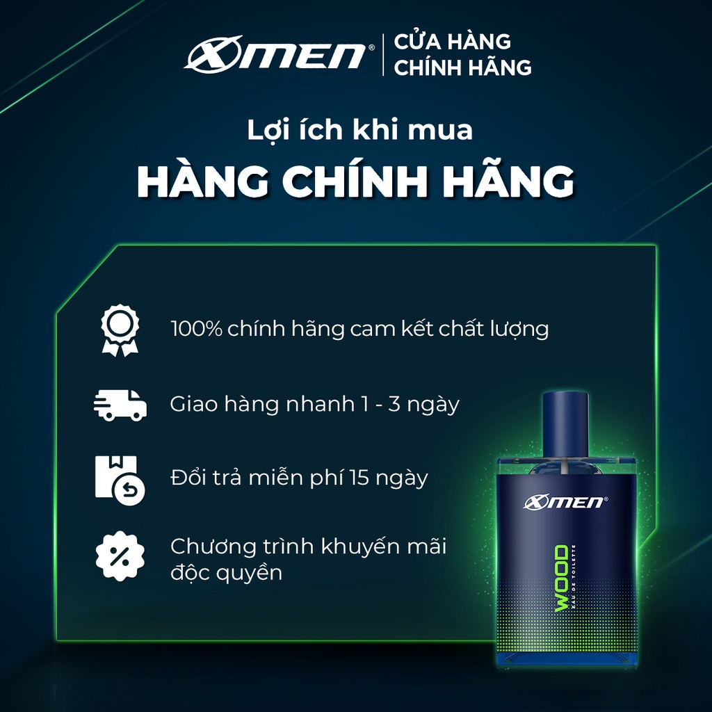 Nước hoa Xmen 50ml - 2 mùi hương nam tính & lưu hương 48h