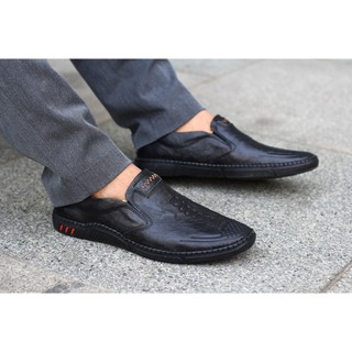 Giày lười da bò khâu đế SEN 67