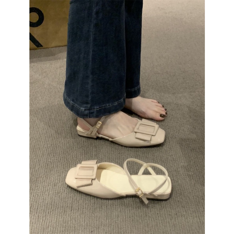 2023 Dép Baotou Gót Dày Mới Dành Cho Nữ, Dép La Mã Kiểu Dáng Thời Trang Và đa Năng Dành Cho Nữ