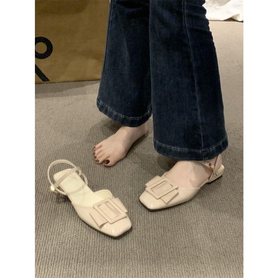 2023 Dép Baotou Gót Dày Mới Dành Cho Nữ, Dép La Mã Kiểu Dáng Thời Trang Và đa Năng Dành Cho Nữ