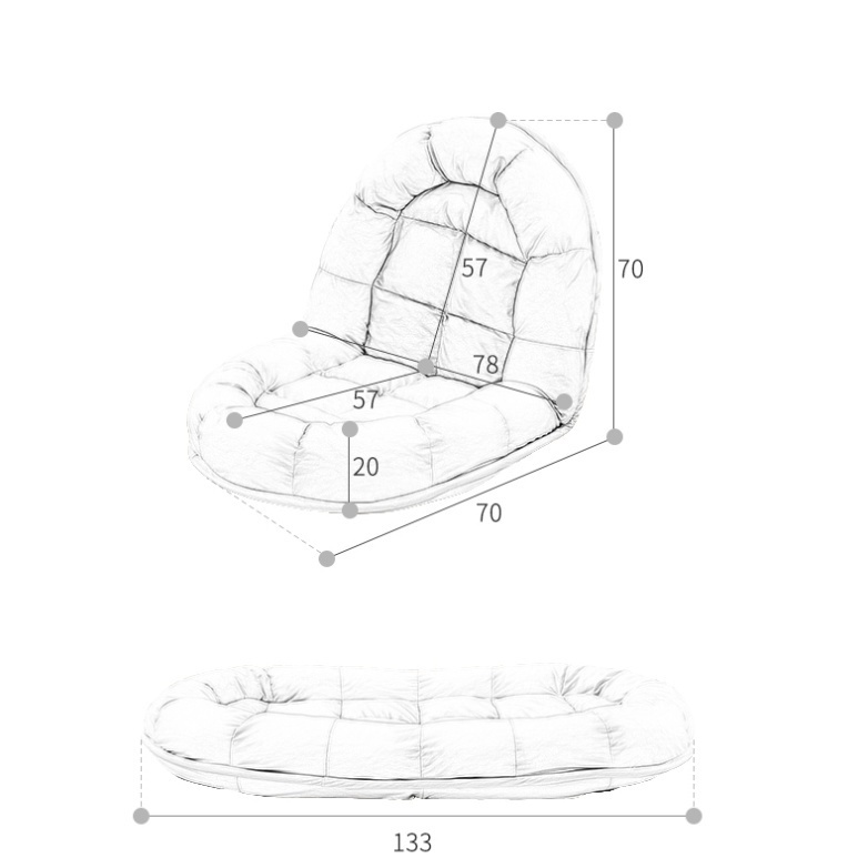 ◆☢☞Phòng đơn đơn giản phòng ngủ ghế trải chiếu tatami ghế sofa lười gấp ghế phòng chờ