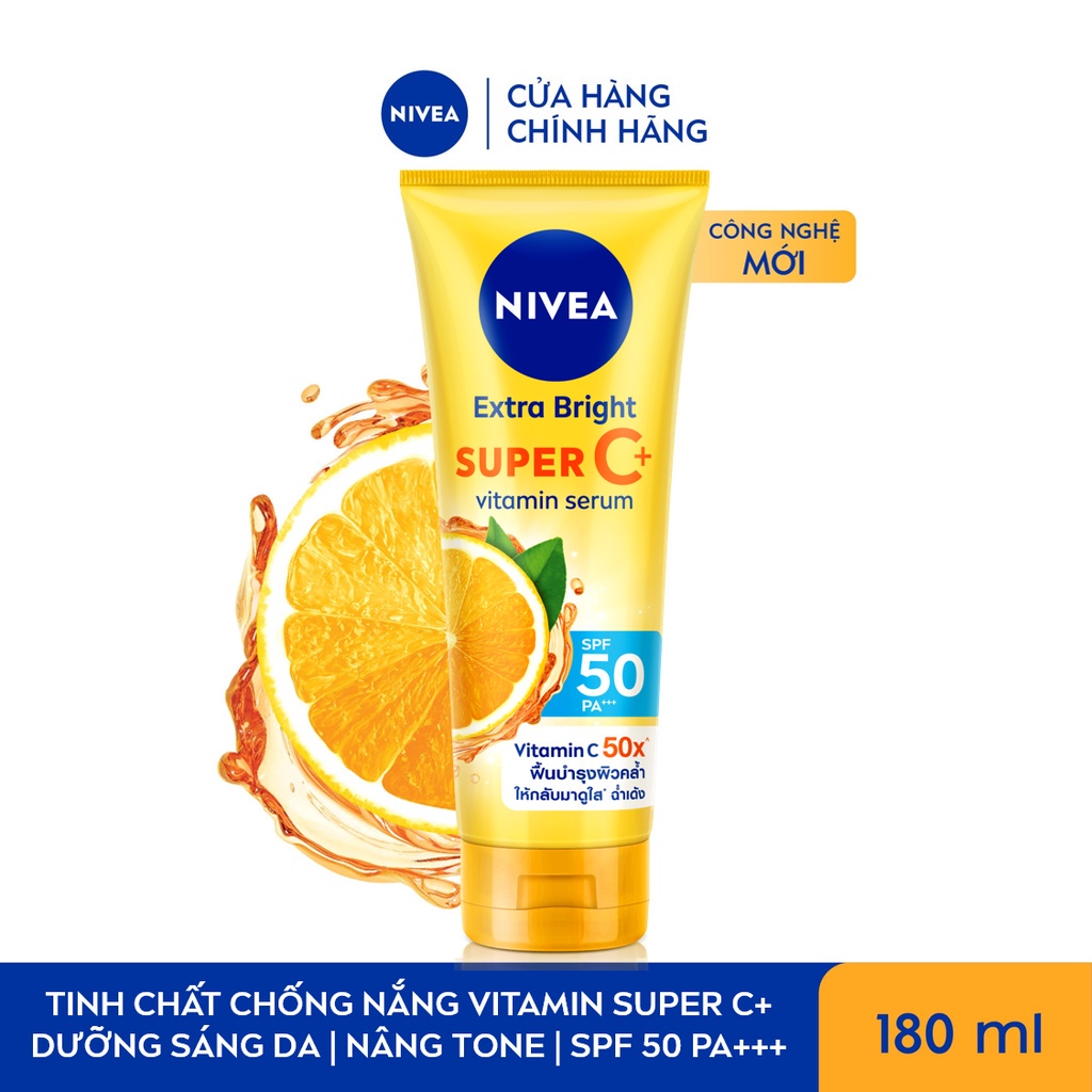 Serum Dưỡng Thể & Chống Nắng SPF50 PA+++ NIVEA Vitamin Super C+ (180 ml) - 98448