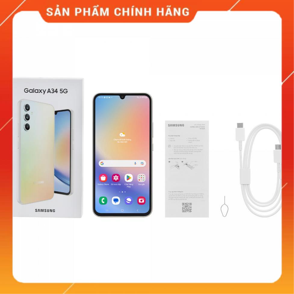 Điện thoại Samsung Galaxy A34 5G - Hàng chính hãng, Mới 100%, Bảo hành 12 tháng