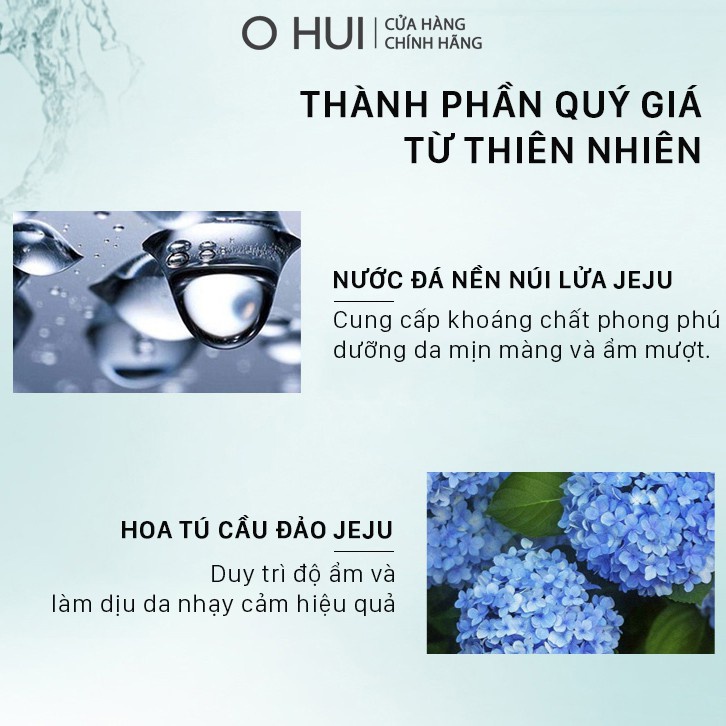 [Mã COSLUX09 giảm 120K đơn 1500K] Bộ cấp nước dưỡng ẩm da sáng trong OHUI Miracle Aqua Set 6 món