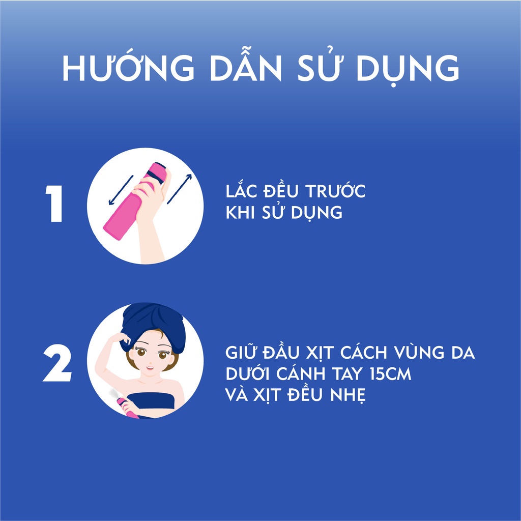 Xịt Ngăn Mùi NIVEA Serum Sáng Mịn Hương Hoa Hồng Hokkaido (150 ml) - 85304