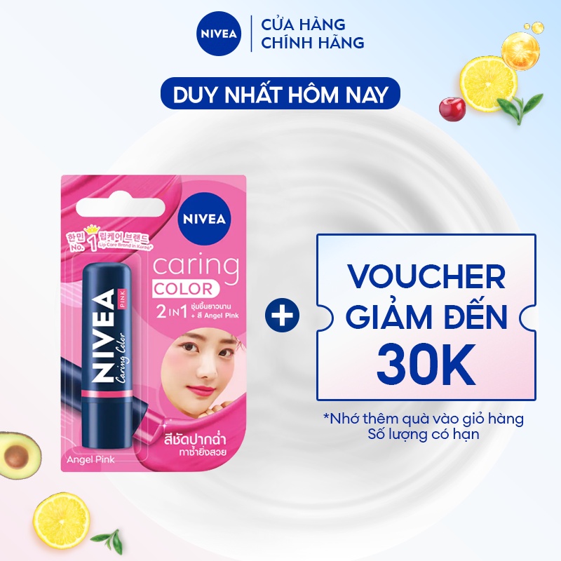 Son Trang Điểm Dưỡng Môi NIVEA Angel Pink Hồng Ngọt Ngào (4.8 g) - 88060