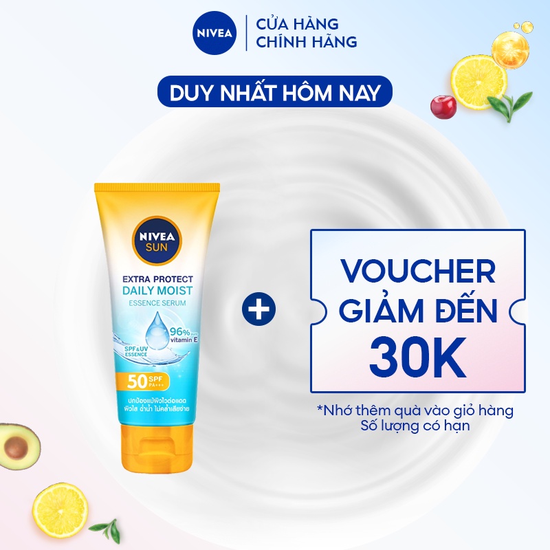 Serum Chống Nắng & Dưỡng Thể Toàn Thân NIVEA SUN SPF50 PA+++ Dưỡng Ẩm Vượt Trội (180 ml) - 86090