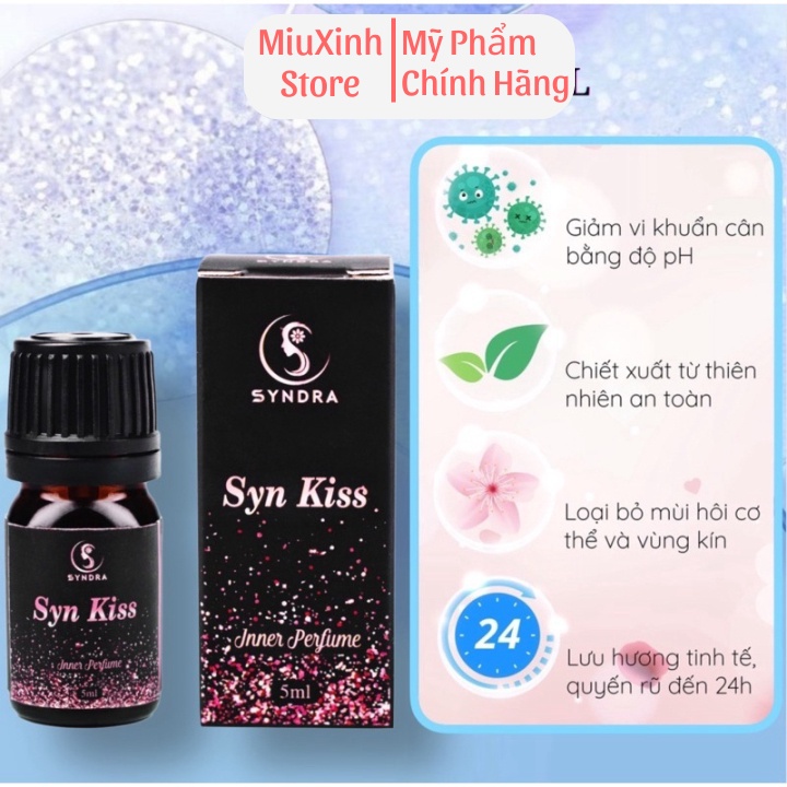 Nước Hoa Vùng Kín SYNKISS 5ml giúp khử mùi hiệu quả, an toàn MiuXinh192